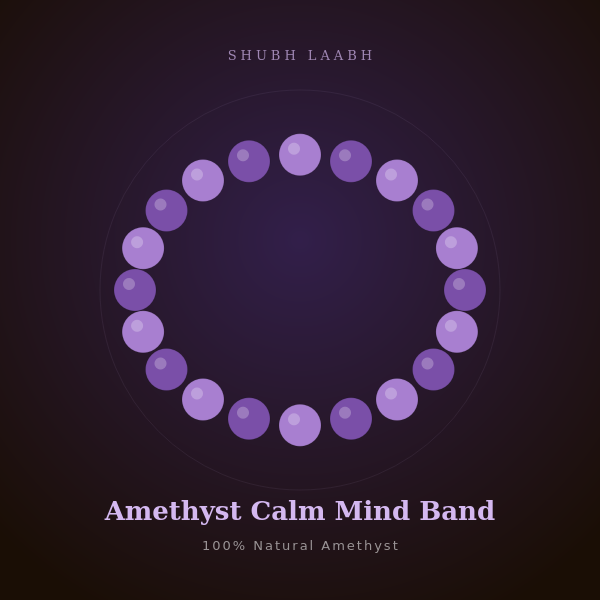Amethyst Calm Mind Band