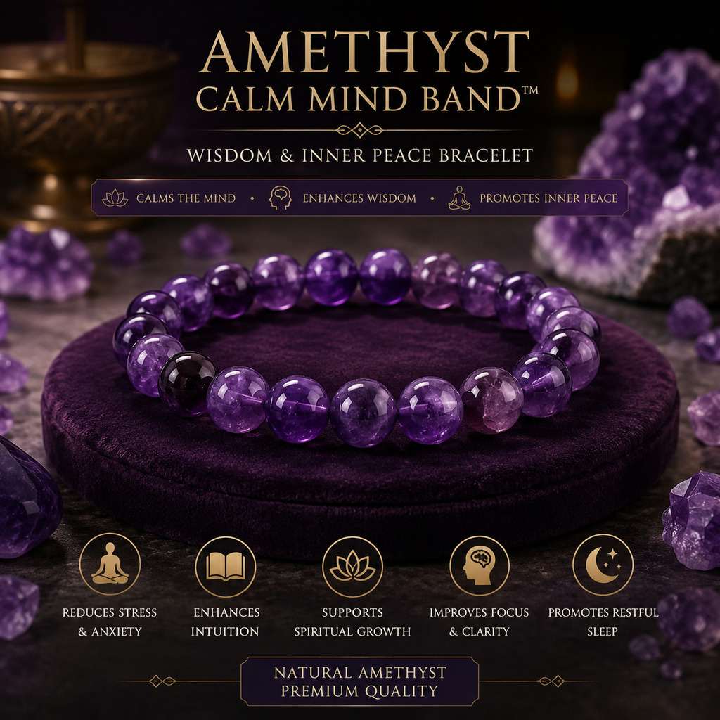 Amethyst Calm Mind Bracelet™ – Wisdom & Inner Peace Bracelet