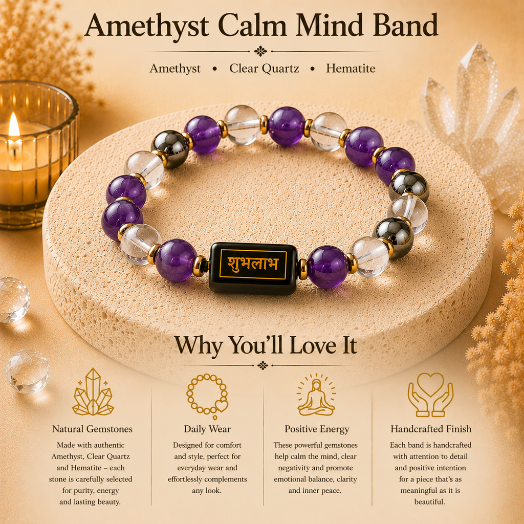 Amethyst Calm Mind Bracelet™ – Wisdom & Inner Peace Bracelet