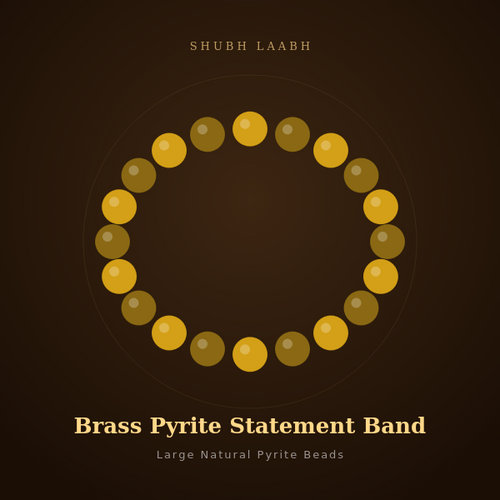 Brass Pyrite Statement Band