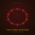 Cancer Zodiac Rashi Band (कर्क राशि) - Howlite, Milky Quartz