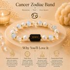 Cancer Zodiac Peace Bracelet™ (कर्क राशि) – Emotional Balance