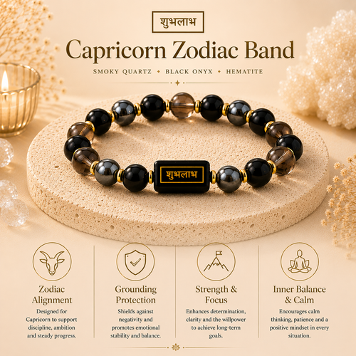 Capricorn Zodiac Achievement Bracelet™ (मकर राशि) – Discipline & Prosperity
