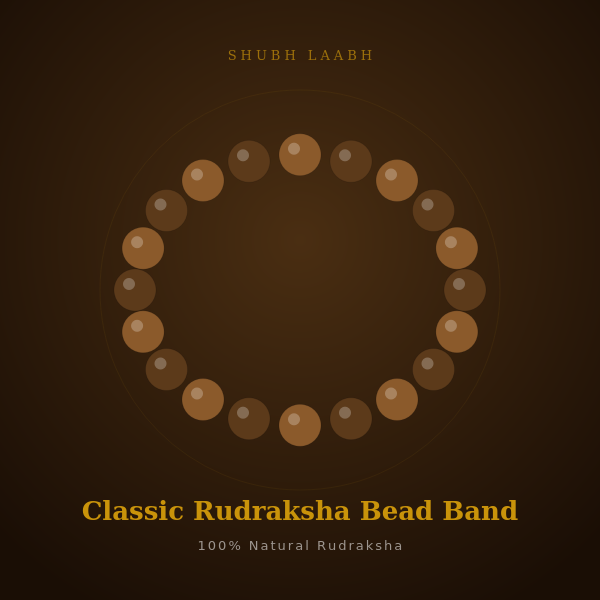 Classic Rudraksha Bead Band