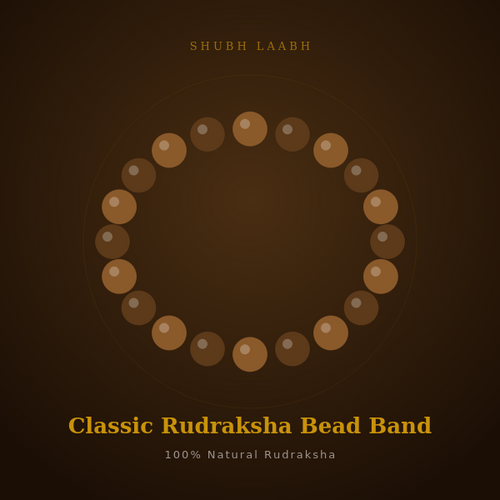 Classic Rudraksha Bead Band