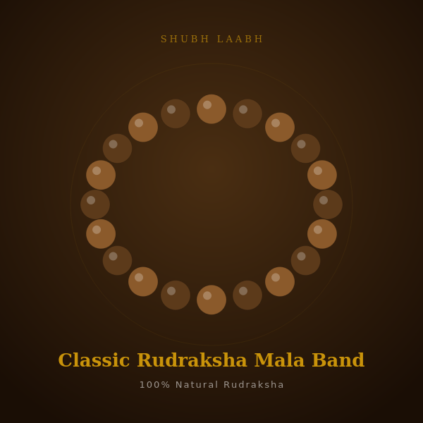 Classic Rudraksha Mala Band