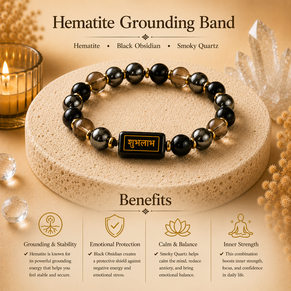 Hematite Grounding Bracelet™ – Stability & Protection Bracelet