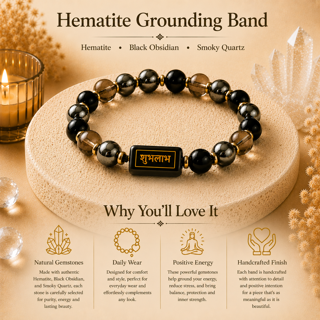 Hematite Grounding Bracelet™ – Stability & Protection Bracelet