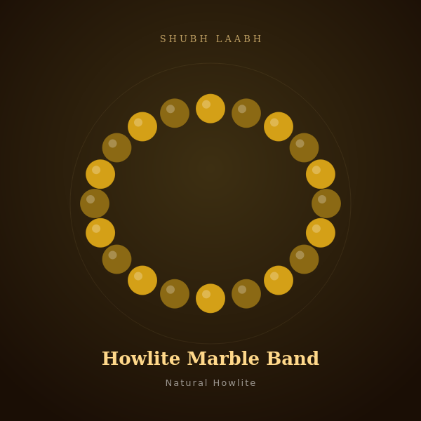 Howlite Marble Band