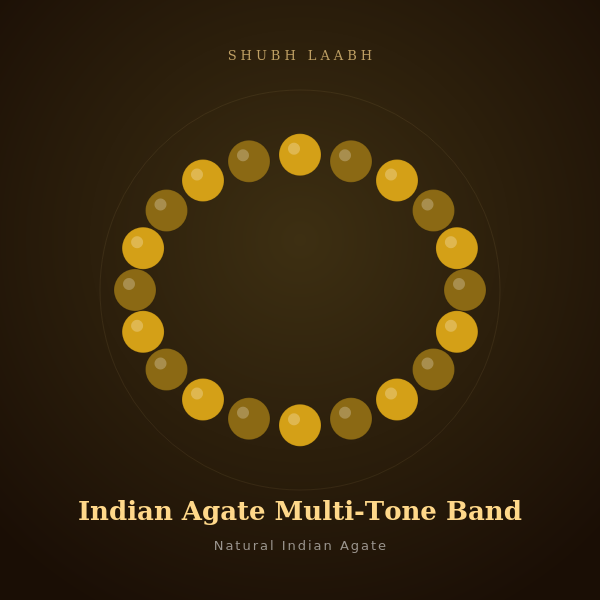 Indian Agate Multi-Tone Band