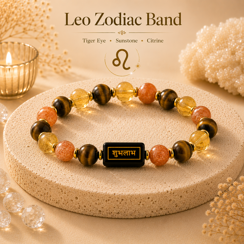 Leo Zodiac Leadership Bracelet™ (सिंह राशि) – Confidence & Success