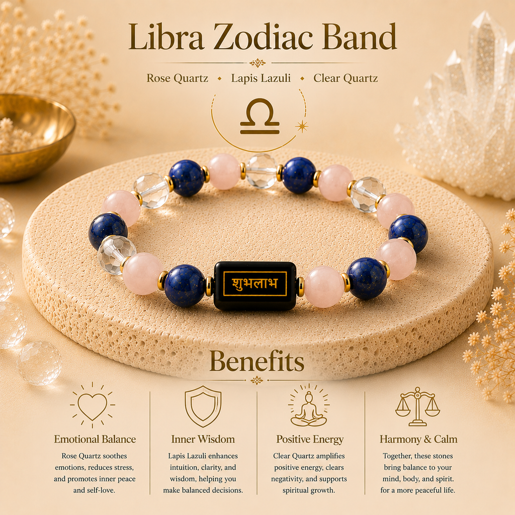 Libra Zodiac Harmony Bracelet™ (तुला राशि) – Balance & Relationships