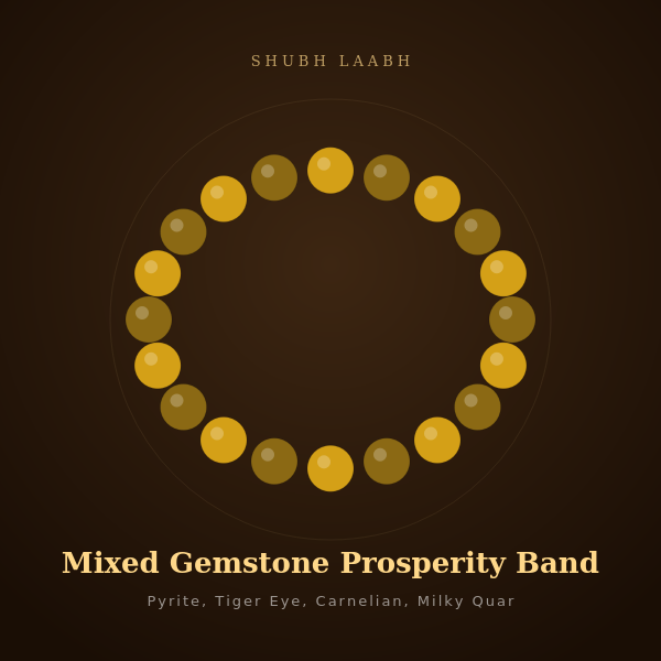 Mixed Gemstone Prosperity Band