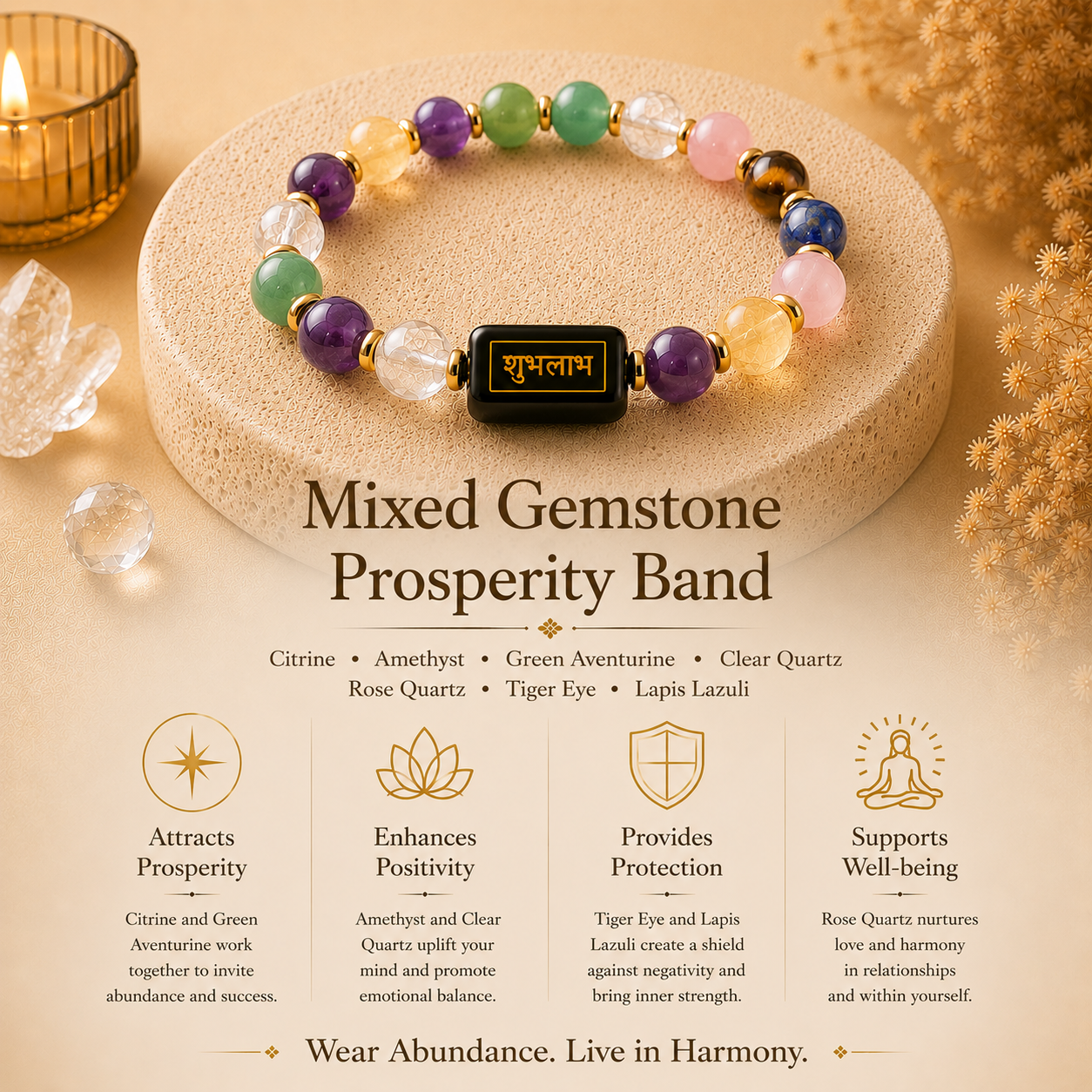 Prosperity Gemstone Bracelet™ – Wealth & Good Fortune Bracelet