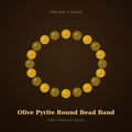 Olive Pyrite Round Bead Band