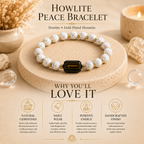 Howlite Peace Bracelet™ – Calmness & Stress Relief Bracelet