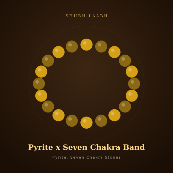 Pyrite x Seven Chakra Band