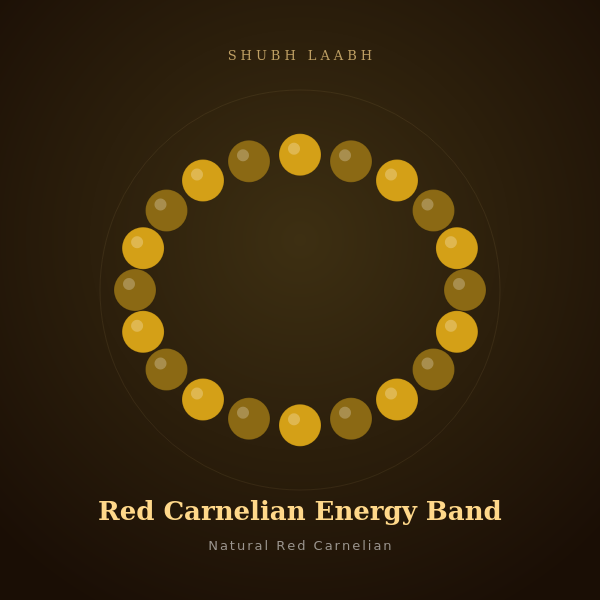 Red Carnelian Energy Band
