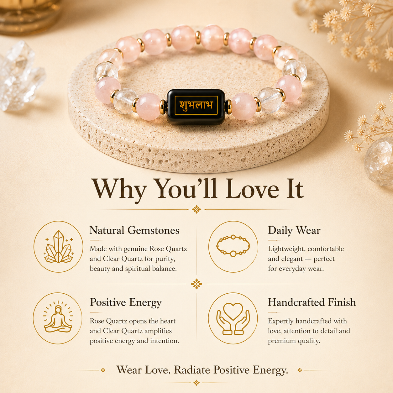 Rose Quartz Love Bracelet™ – Love & Relationship Bracelet