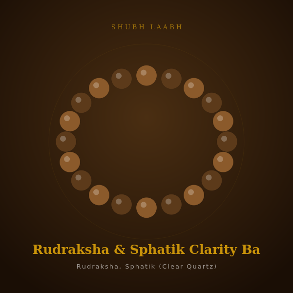 Rudraksha & Sphatik Clarity Band