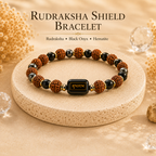Rudraksha Shield Bracelet™ – Protection & Grounding Bracelet