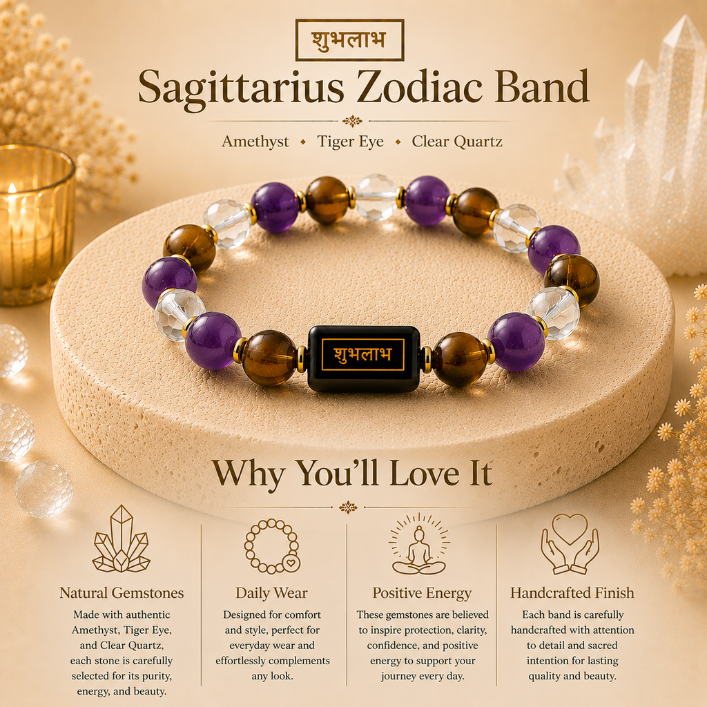 Sagittarius Zodiac Adventure Bracelet™ (धनु राशि) – Growth & Protection