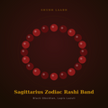 Sagittarius Zodiac Rashi Band (धनु राशि) - Black Obsidian, Lapis Lazuli