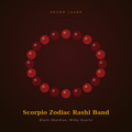 Scorpio Zodiac Rashi Band (वृश्चिक राशि) - Black Obsidian, Milky Quartz