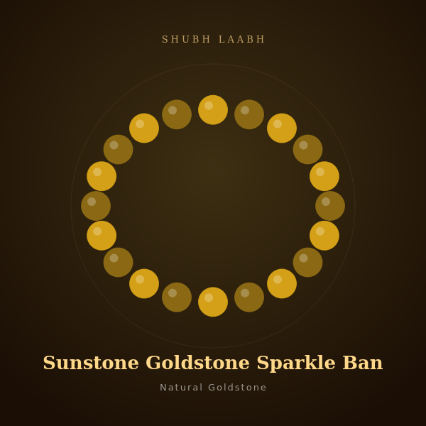 Sunstone Goldstone Sparkle Band