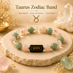 Taurus Zodiac Abundance Bracelet™ (वृषभ राशि) – Stability & Wealth