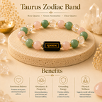 Taurus Zodiac Abundance Bracelet™ (वृषभ राशि) – Stability & Wealth