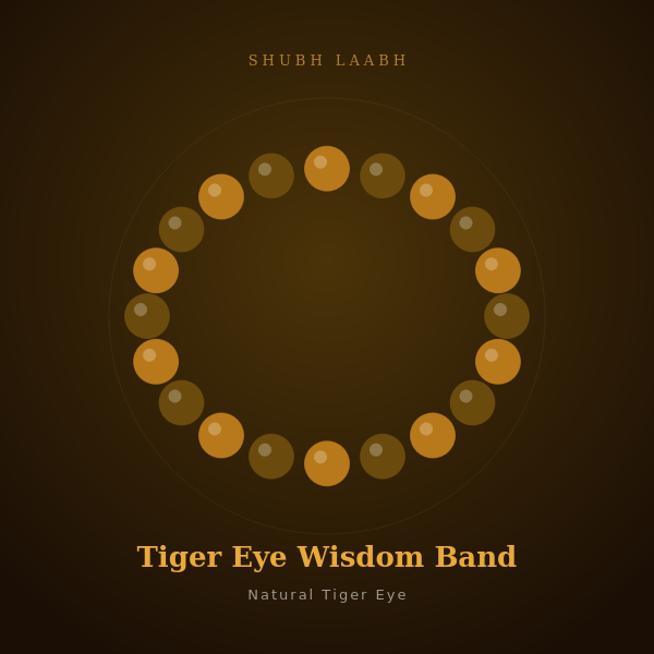 Tiger Eye Wisdom Band