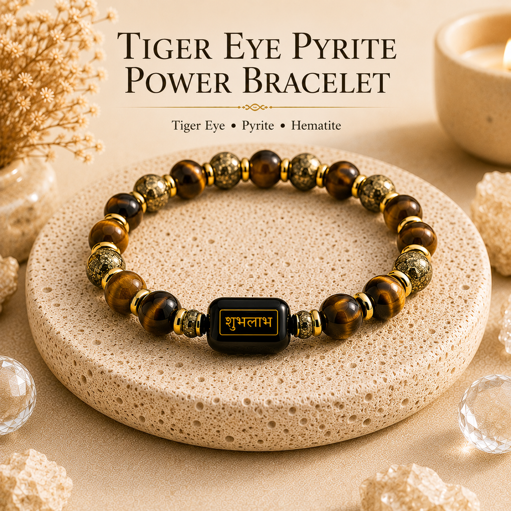 Tiger Eye Pyrite Power Bracelet™ – Wealth & Confidence Bracelet