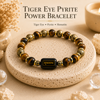 Tiger Eye Pyrite Power Bracelet™ – Wealth & Confidence Bracelet