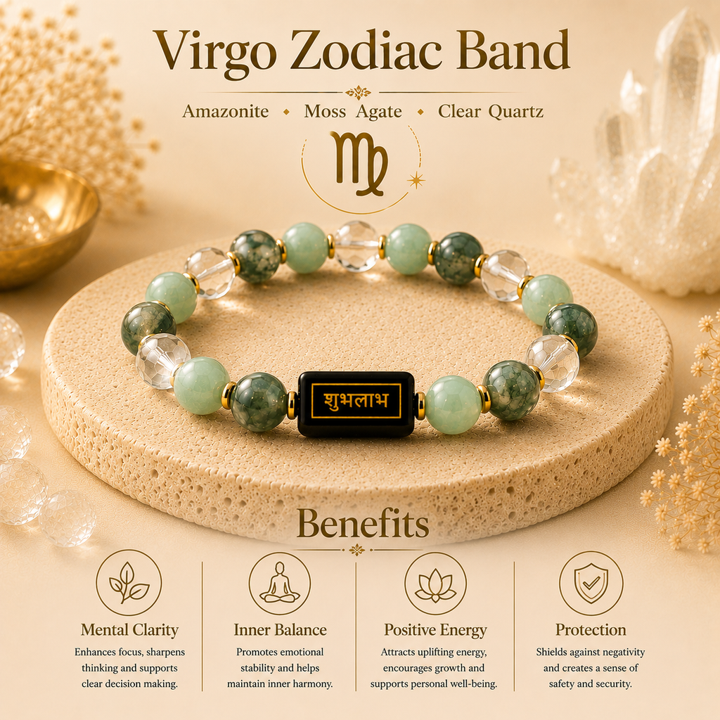 Virgo Zodiac Clarity Bracelet™ (कन्या राशि) – Focus & Organisation